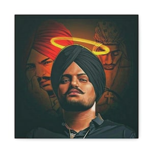 Sidhu Moose Wala - Tupac Canvas - Punjabi Posters