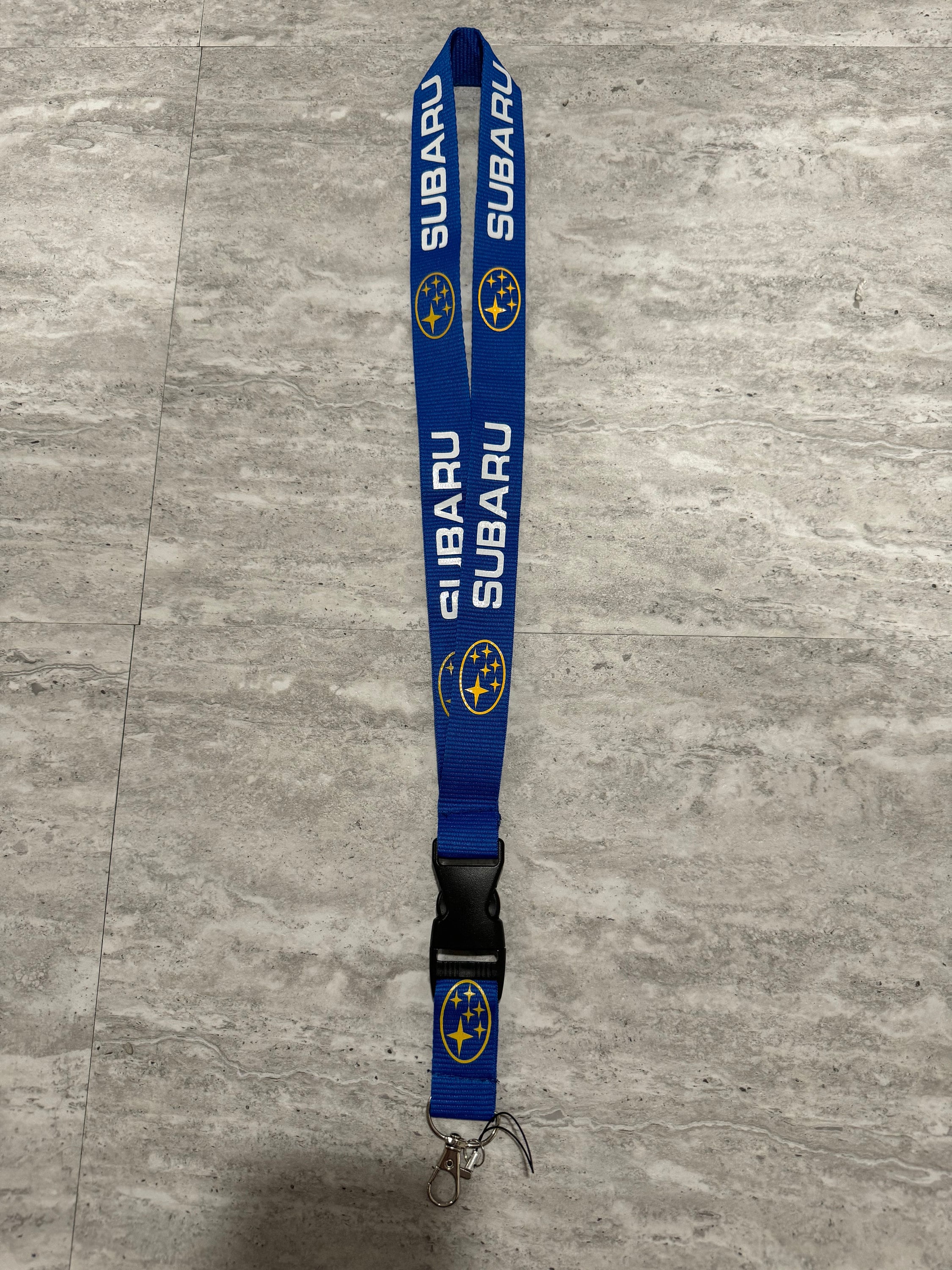 Blue Subaru Lanyard Key Holder Etsy UK