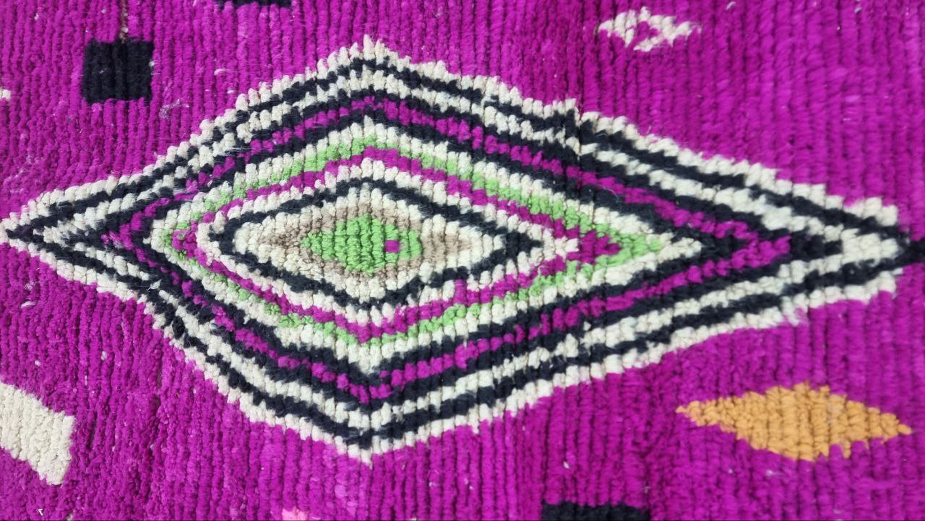 PURPLE CUSTOM RUG, Moroccan Handmade Rug, Colorful Custom Rugs, Boujaad