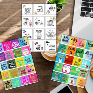 Cartes de citations inspirantes, Cartes pleine conscience, Message positif imprimable, Mini-cartes motivantes, Cartes d'inspiration quotidiennes
