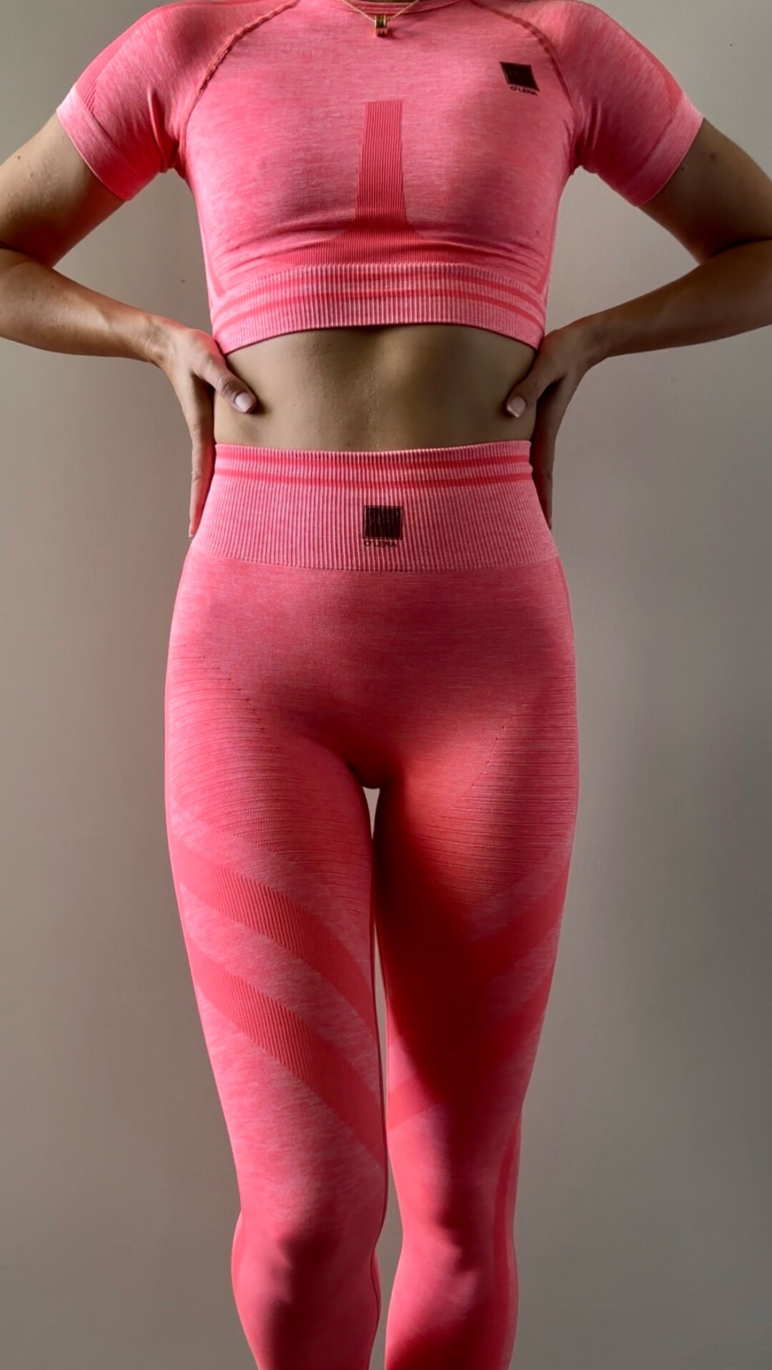 Lace Up Contrast Sideseam Sports Set