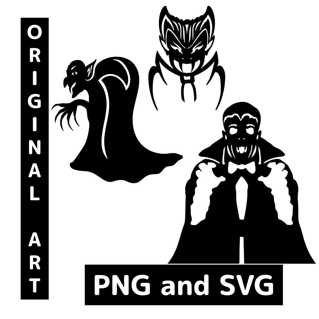 Vampires Halloween Svg Bundle Spooky Season Png Halloween Cut File