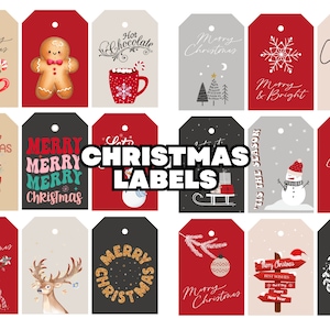 Christmas labels digital, Christmas labels printable, christmas labels svgs, christmas labels clipart, christmas labels download, labels png