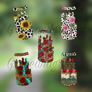 PNG Animal print and flowers svg files for the NOPALEA CREEK slime drip can car freshie mold