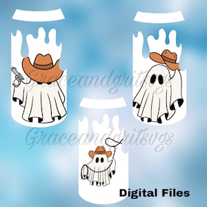 PNG files for the NOPALEA creek slime drip beer can car freshie mold-cowboy ghosts