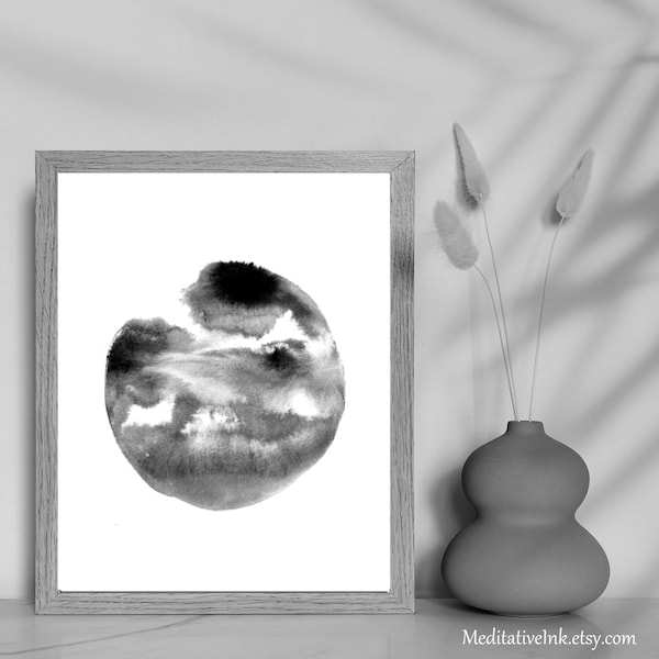 Zen Brush Painting Etsy