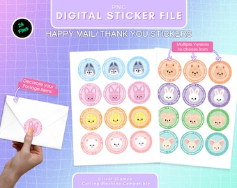 Stray Kids cute SKZOO mailing stickers | Digital File | Instant Download | Great for k-pop small business use | Avery blank label compatible