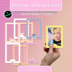 Stray Kids SKZOO, Einfache süße Deko für kpop Fotokarte, digitale Datei PNG Download, Cricut Cameo Aufkleber zum Selbermachen