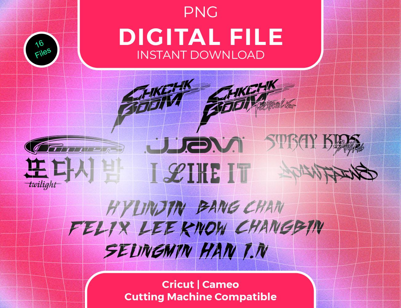 Stray Kids SKZ Ate, Track Titles, Logo Vector Set, Names, PNG