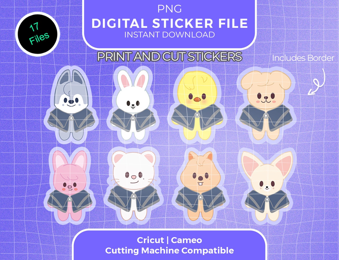 Archivos PNG Skz Skzoo de Stray Kids, mini archivo de pegatinas de ...