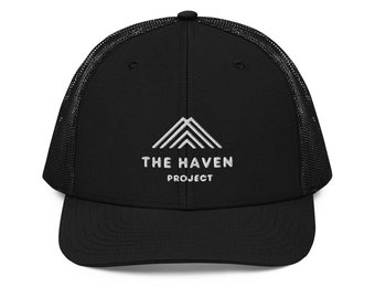 Haven Project Hat, sombrero cristiano, sombrero bordado, sombrero de papá, sombrero de fe, sombrero de Jesús, sombrero religioso, ropa cristiana, sombrero de camionero