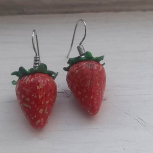 Strawberry Hanging Earrings
