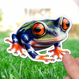 Indicted Frog Vinyl Sticker Decal  | Water Bottles, Laptops, and Notebooks - Perfect for Frog Lovers!