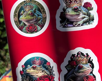 Frog Queen Glossy Sticker Pack | Waterproof Vinyl Decals