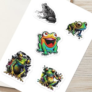 Greatest Hits Frog Sticker Sheet, Funny Frog Stickers, Cute Frog Gifts, Stickers For Laptop  Laptop sticker Water Bottle Sticker