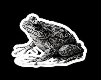 1950's Frog Vinyl Sticker | Laptop, Water Bottle Decal