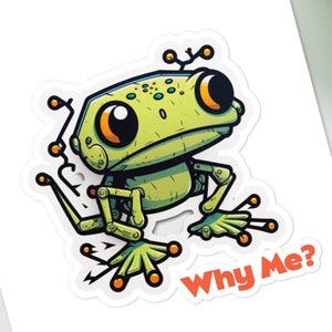 Funny Frog Meme Stickers - Perfect for Any Meme Lover!  | Water Bottles, Laptops, and Notebooks - Perfect for Frog Lovers!