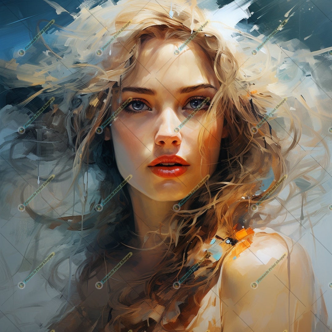 Enchanting Watercolor Beauty Digital Wall Art Download Etsy