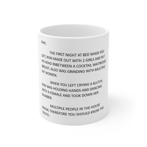 Jersey Shore Mug-Note to Sammi