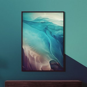 FLUIDITY ONE – Serene, Printable Digital Art for Calm & Tranquility – Perfect for Home Decor, Wallpapers, Screen savers! Digital Painting.