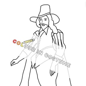Guy Fawkes: afdrukbare kleurplaat + informatieblad.