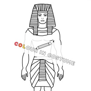 Ancient Egyptian Man - Printable colouring in page