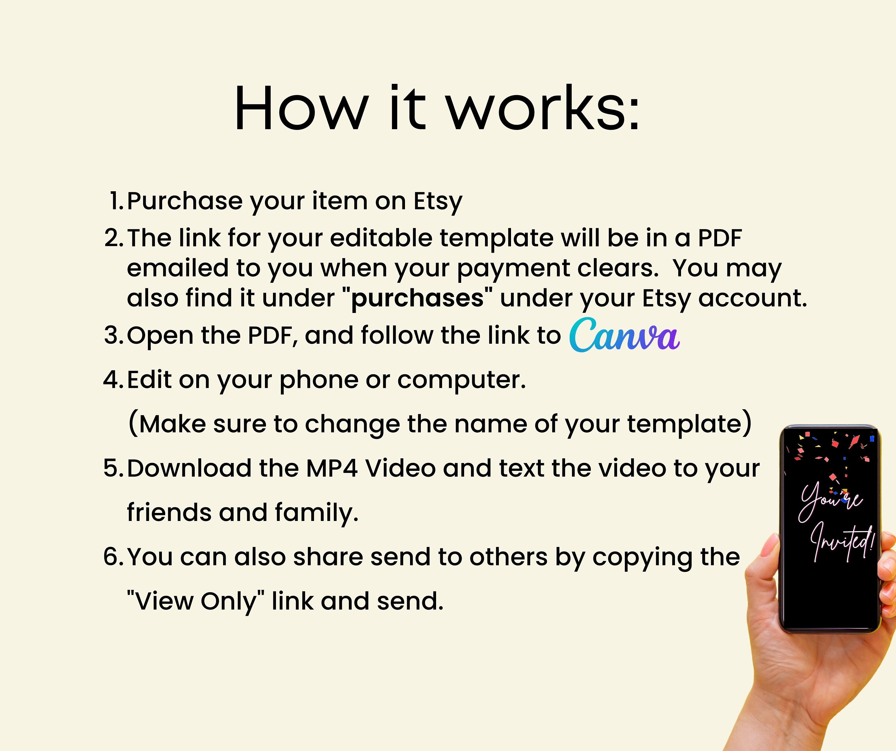 Video Invitation Template Animated Graduation Party Canva Etsy Video Invitation Template Animated Graduation Party Canva Etsy
