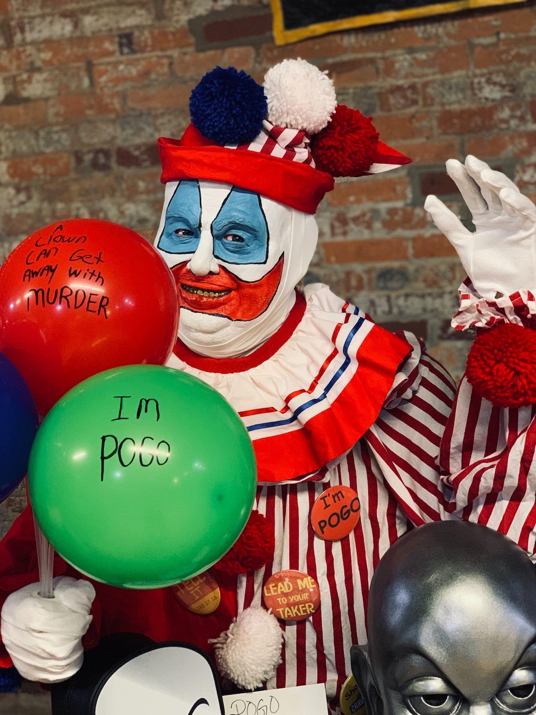 John Wayne Gacy Pogo the Clown 11 Scale Torso Resin Bust Etsy