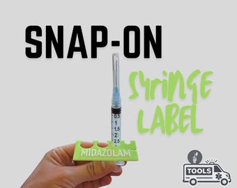Snap-On Medication Labels | Reusable