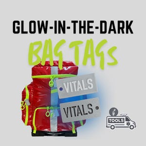 Glow-in-the-Dark Customizable Bag Tags