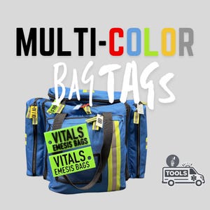 Multi-Color Customizable Bag Tags