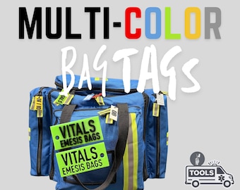 Multi-Color Customizable Bag Tags