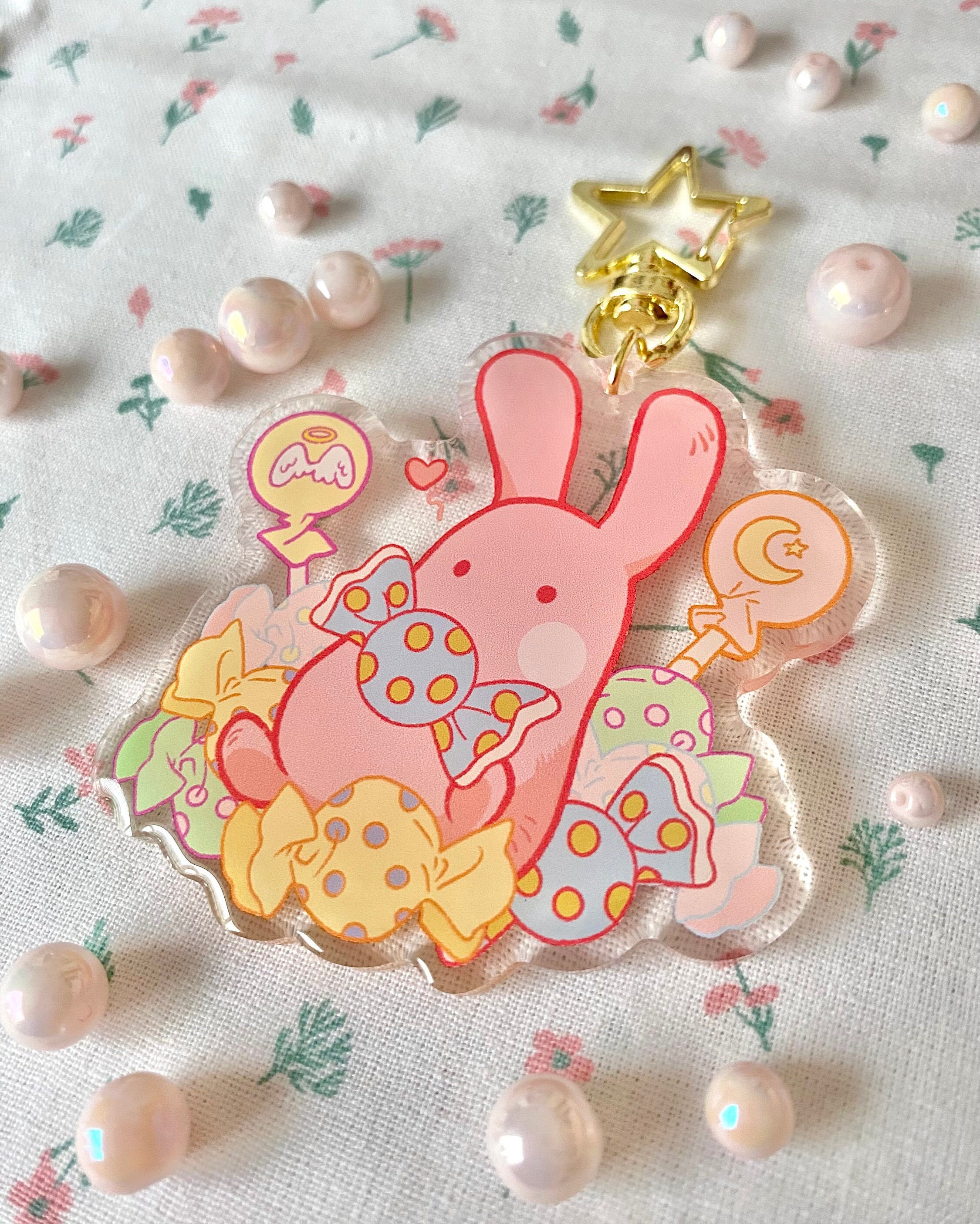 Kawaii Phone Charm Cute Pastel Sweets Keychain Phone Charm