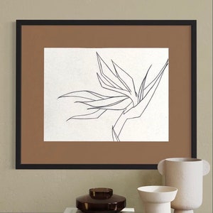 Original Bird of Paradise Line Rendering