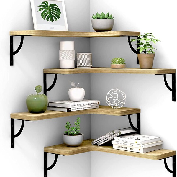 Corner Floating Shelves Etsy