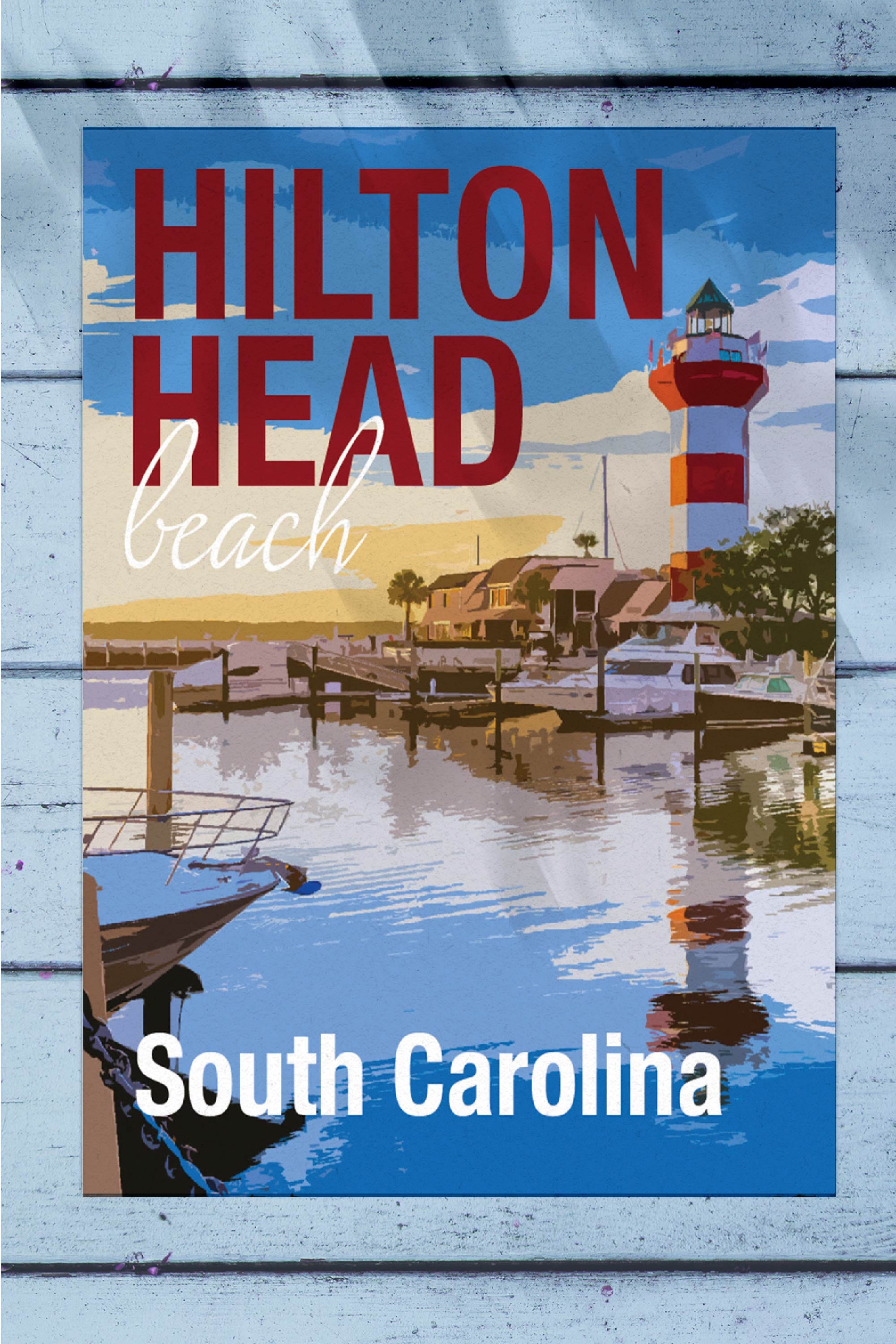 Hilton Head Wall Art for Beach Lover Gift Travel Poster Print Etsy Canada