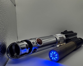 Empuñadura de sable de luz de Anakin de La Venganza de los Sith - Sable Jedi/Sith con LED, empuñadura personalizada impresa en 3D