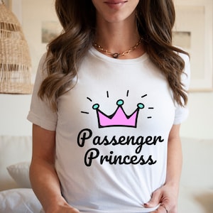 Passenger Princess Road Warrior RV Princess Road Trip Camper Funny Shirt for Wife Funny Girlfriend Shirt for Passenger Princess Camper Truck