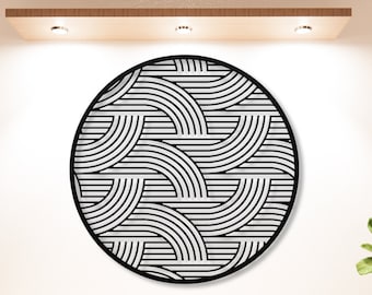 Japanese Metal Wall Art: Modern Abstract Garden Decor