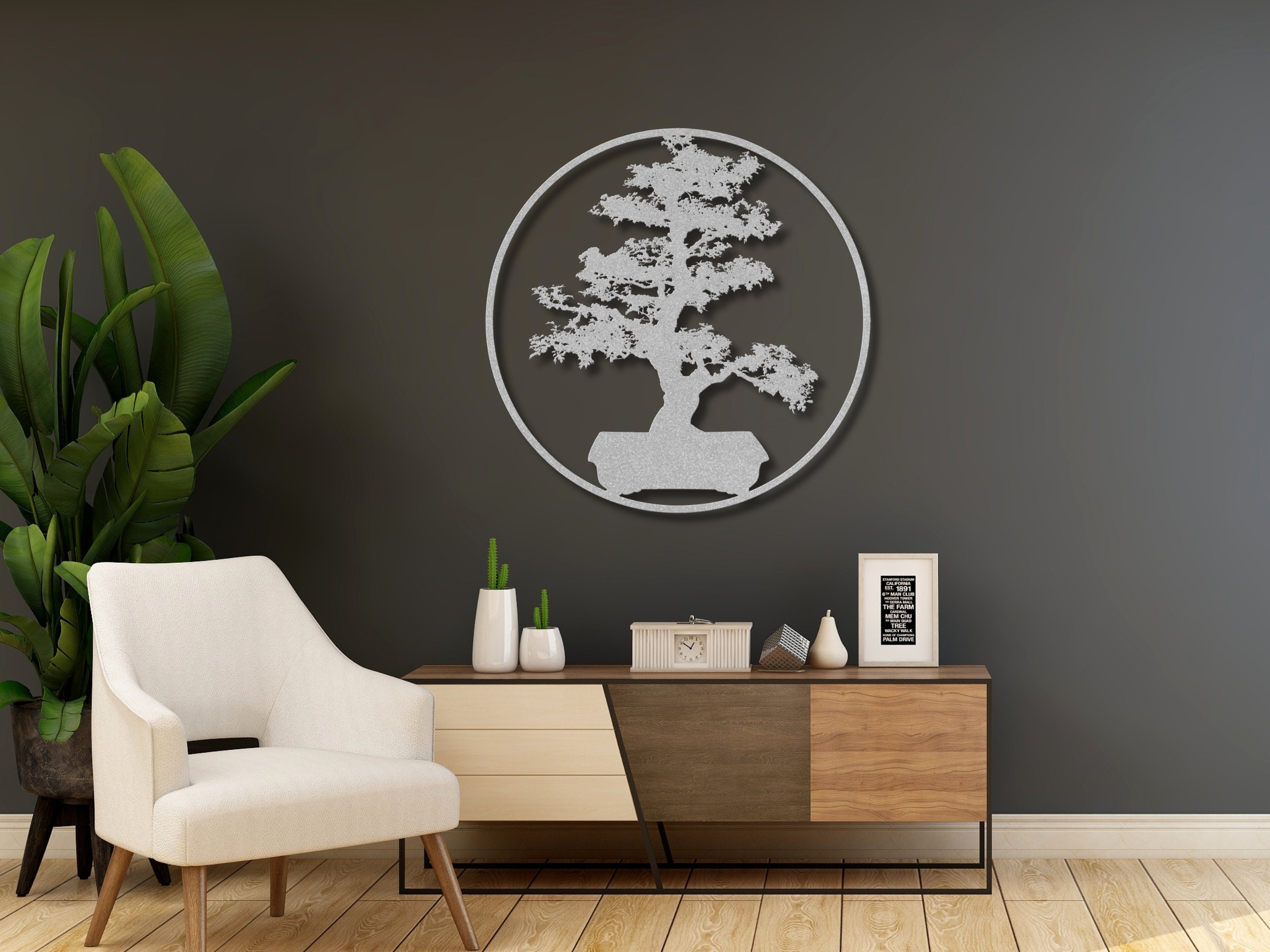 Japanese Bonsai Metal Wall Art Metal Bonsai Tree Bonsai Wall Art