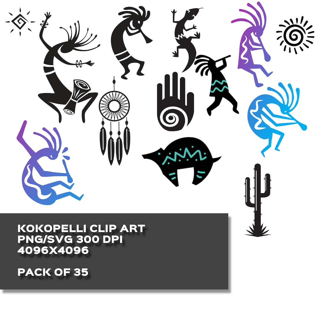 Kokopelli SVG Kokopelli Sedona Svg Kokopelli Clipart Southwest Svg