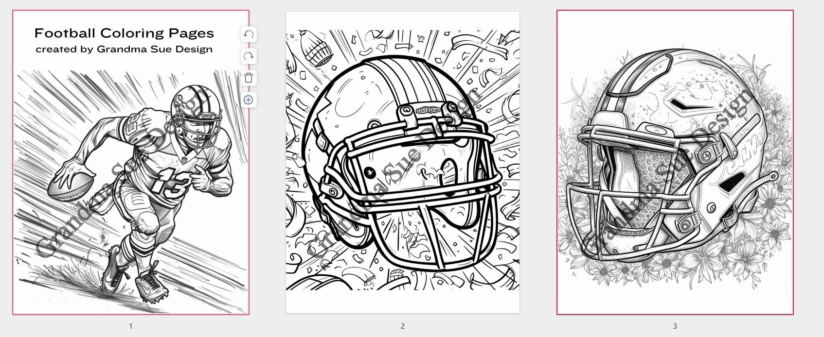 Football Themed Coloring-football Coloring Pages-football Printable ...