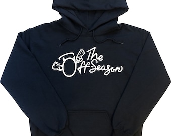 Felpa con cappuccio J. Cole "The Off Season" nera con design bianco