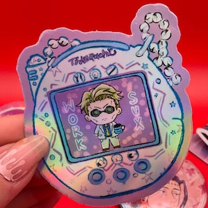 Jujutsu Chibi Nanam1 Anime JJK   Sticker Gift Holographic Waterproof  for Water bottles, Tablets PhonesHoliday