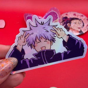 Jujutsu Anime Goj0 Megum1 Nobar@ Yuj1 JJK Sticker Pack Set Gift Holographic Waterproof  Water bottles, Phones, Laptops holiday