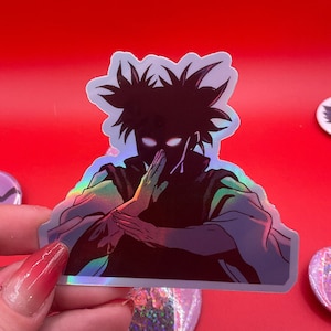 Jujutsu Anime  Chos0 JJK Sticker Gift Waterproof Holographic   for Water bottles, Phones, Tablets