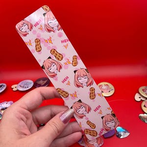 Spy Anime Bookmark Glossy Double Sided Laminated GiftHoliday