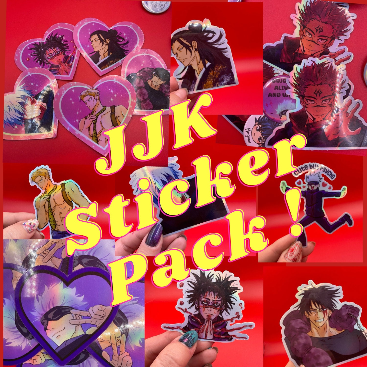 jjk ten shadows enamel pins by Kirsten — Kickstarter