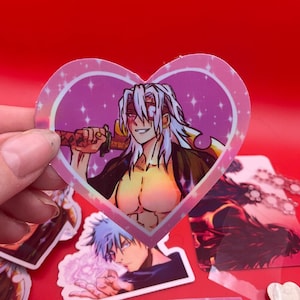 D Slayer Aufkleber Grelles Valentinstag Geschenk Holographisches Herz Wasserdicht - Für Wasserflaschen, Telefone, Tablets, Laptops Urlaub
