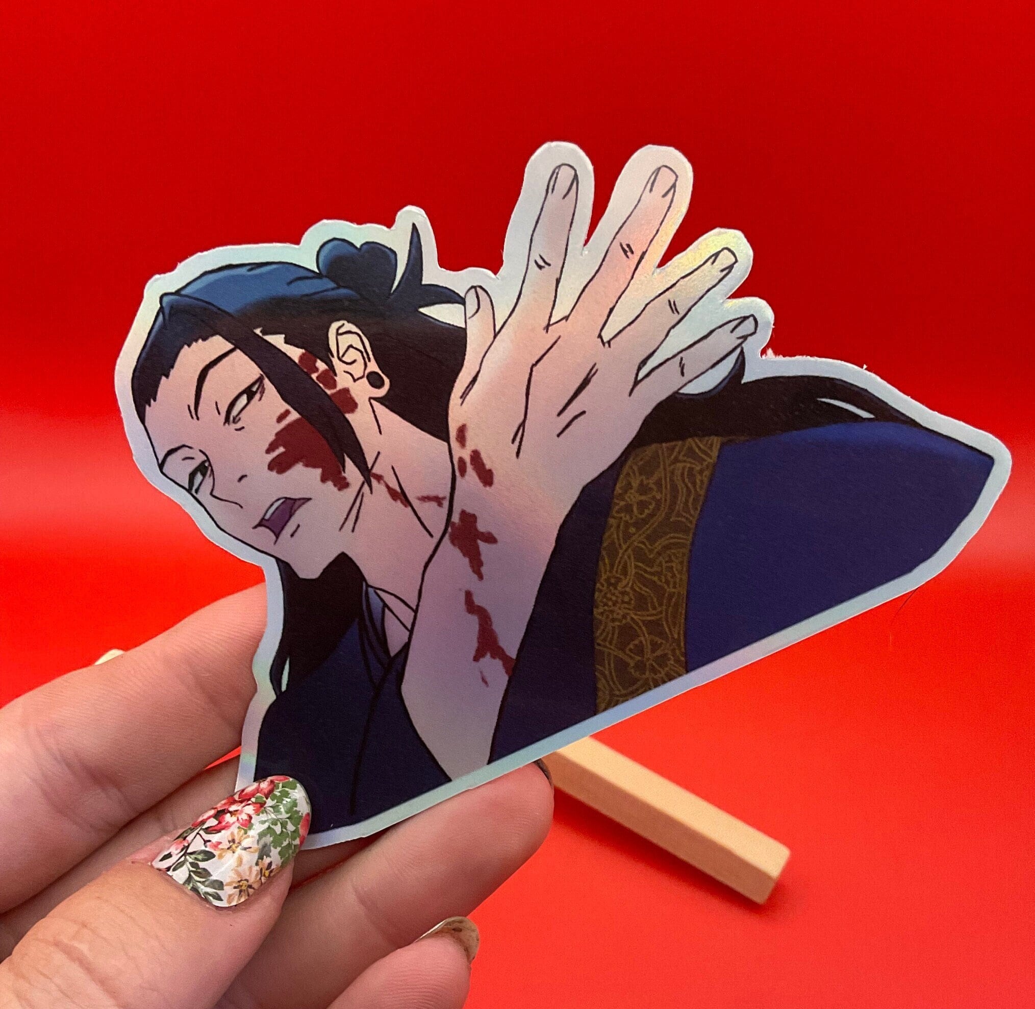 JJK Anime Sticker: Waterproof Holographic Decal